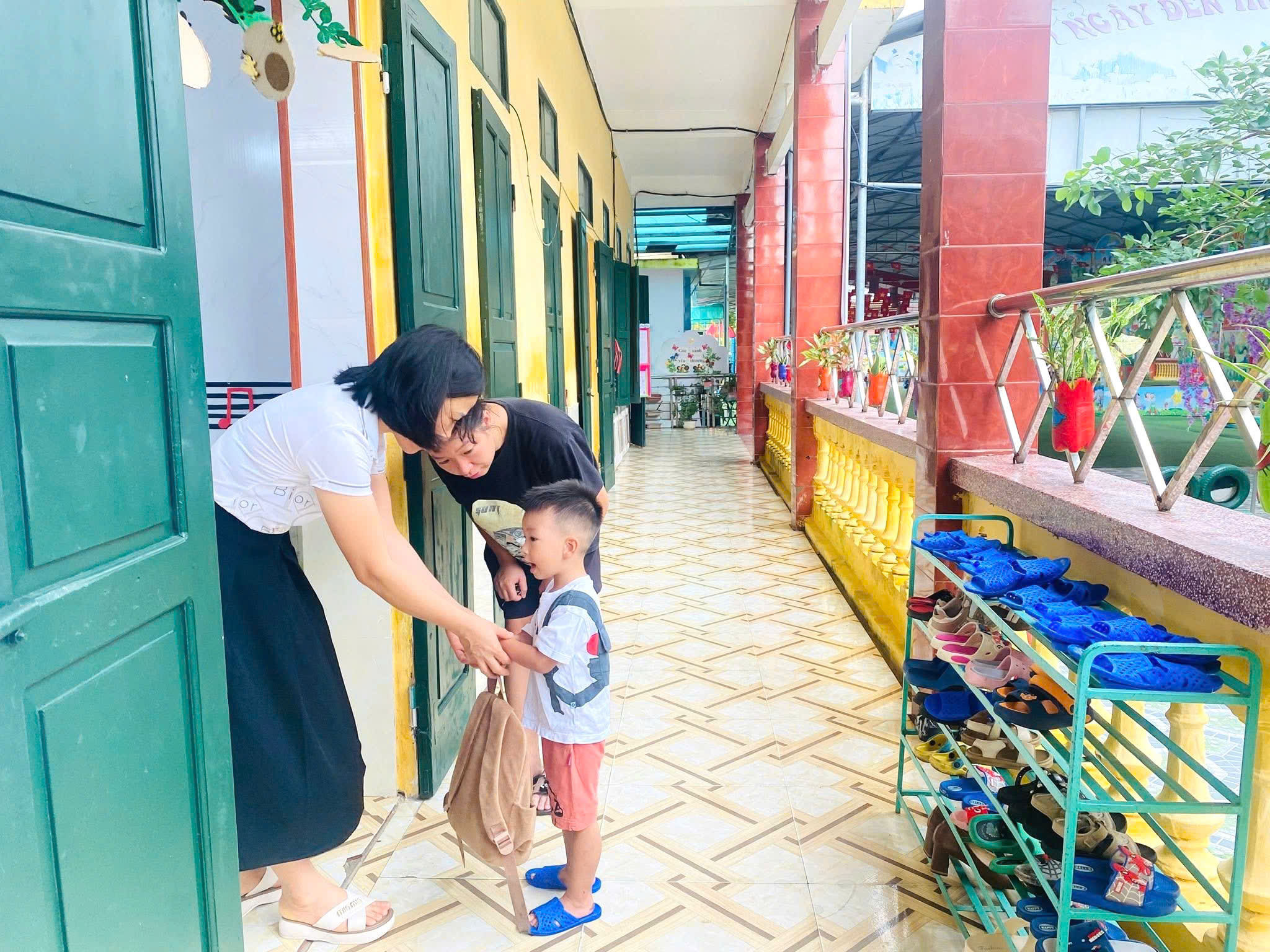 Trường Mầm non Nghĩa Trung chuẩn bị tâm thế cho trẻ bước vào năm học mới