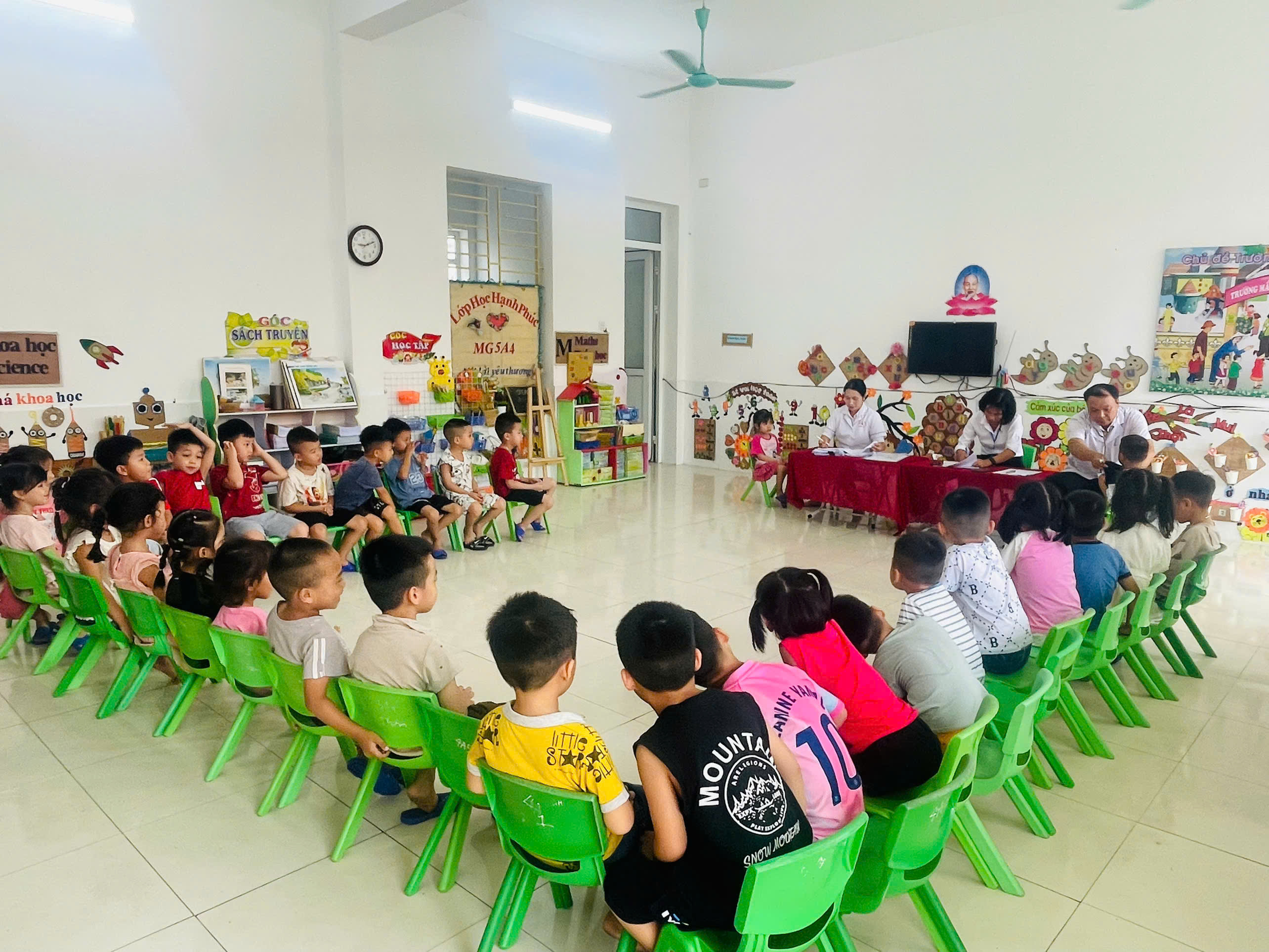 Trường mầm non A Nghĩa Hưng – Chung tay chăm sóc sức khỏe – Gieo yêu thương vun đắp tương lai