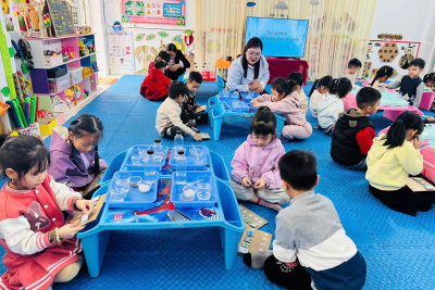 Trường mầm non Nghĩa Trung tạo môi trường học tập trải nghiệm theo hướng giáo dục STEM/STEAM