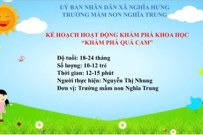 Bài giảng điện tử: Khám phá quả cam