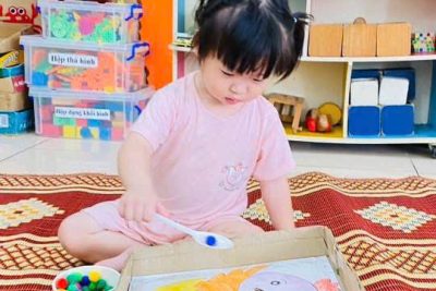 Trường mầm non Nghĩa Trung giáo dục kỹ năng sống cho trẻ trong dịp hè