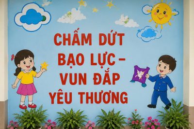 Trường Mầm non Nghĩa Trung hưởng ứng Tháng hành động quốc gia phòng, chống bạo lực gia đình năm 2026 – Lan tỏa yêu thương – xây dựng gia đình hạnh phúc