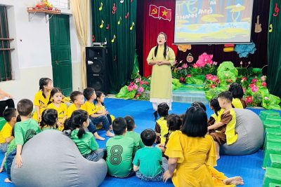 Trường Mầm non Nghĩa Trung: Học thông minh – Dạy sáng tạo cùng công nghệ AI