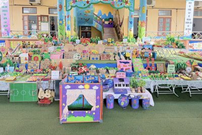 Lan tỏa sáng tạo trong giáo dục mầm non với Hội thi “Thiết kế đồ dùng, đồ chơi tự tạo cho trẻ mầm non” Trường Mầm non Nghĩa Trung