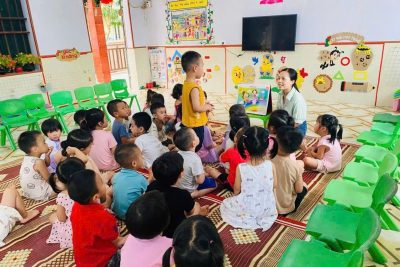 Bé học được gì trong mùa hè tại Trường mầm non Nghĩa Trung