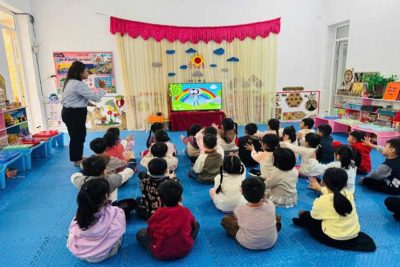 Trường Mầm non Nghĩa Trung: Học thông minh – Dạy sáng tạo cùng công nghệ AI