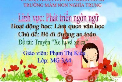 Bài giảng điện tử: Truyện “xe lu và xe ca”