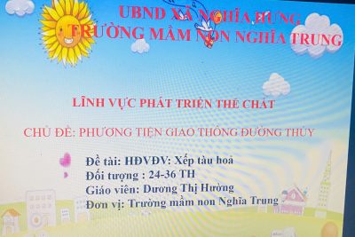 Bài giảng điện tử: HĐVĐV: Xếp đoàn tàu 24-36 tháng