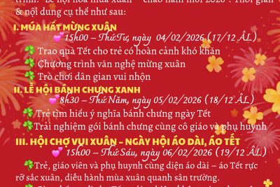 Lịch nghỉ Tết dương lịch 2026