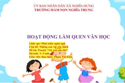 Bài giảng điện tử: Truyện “Vịt con cẩu thả”