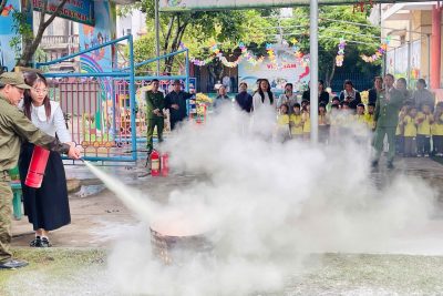 Trường Mầm non Nghĩa Trung lan tỏa văn hóa an toàn