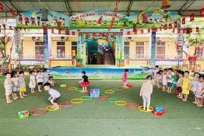 Hoạt động hè tại trường Mầm non Nghĩa Trung: Vui khoẻ – an toàn – bổ ích