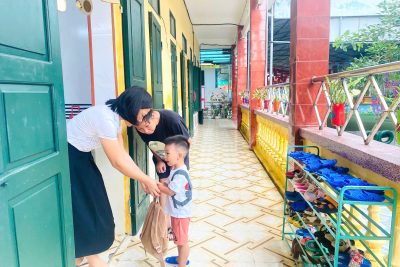 Trường Mầm non Nghĩa Trung chuẩn bị tâm thế cho trẻ bước vào năm học mới