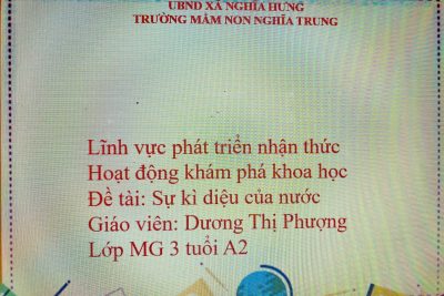 Bài giảng điện tử: Khám phá sự kì diệu của nước